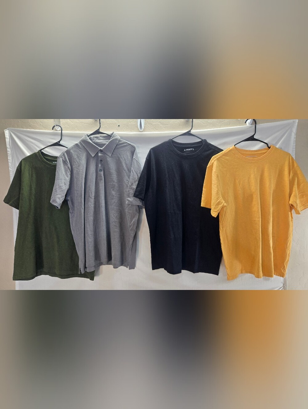 Lot of 4 American Giant Men's Large polo & Short Sleeve Shirts NWOT